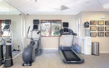 Gym equipment with built-in tv's